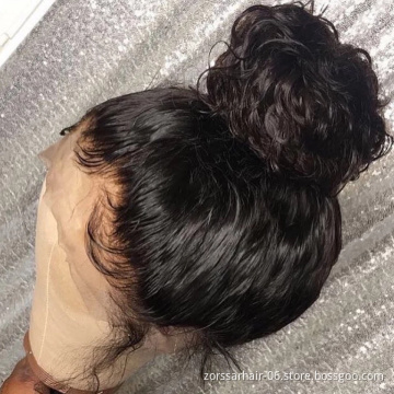 Density HD  Lace Human Hair Wigs For Black Women,Wholesale Brazilian Virgin Hair Transparent Lace Front Wig